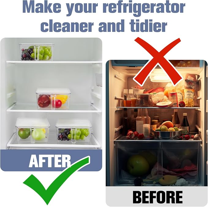 Havawish 4 Pcs Ice Storage Bin for Freezer - Image 4