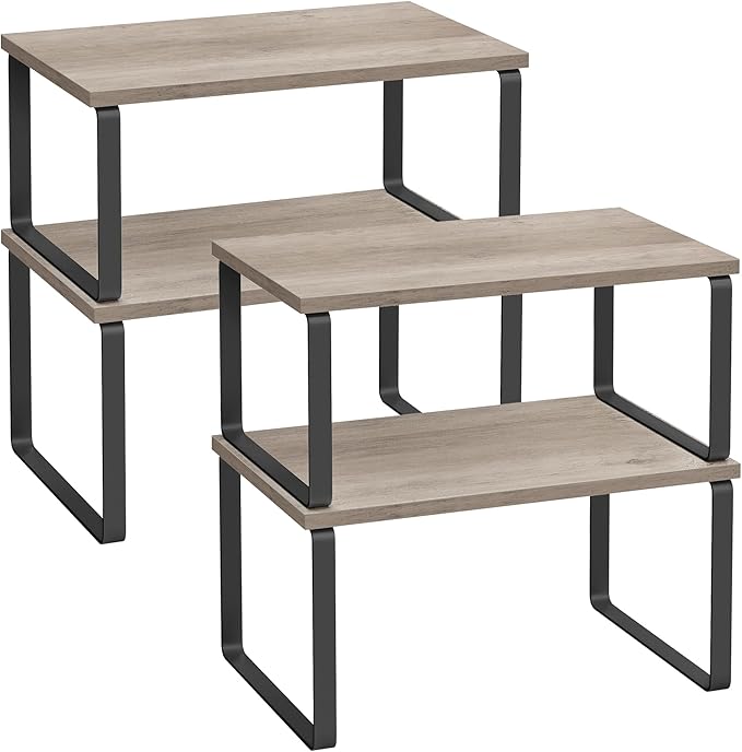 SONGMICS Cabinet Organizer Shelf, Kitchen Storage, Spice Rack, Expandable by SONGMICSbySONGMICSHOME