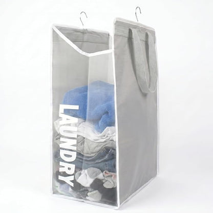 Hanging Laundry Hamper Bag for Closet – Space Saving hanging basket by DONAQ