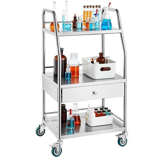 VEVOR Stainless Steel Utility Cart by VEVOR