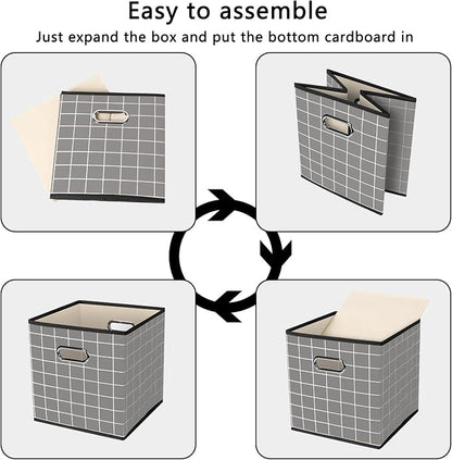 Yunkeeeper storage bins Cubes, Fabric Cube Organizer - Image 6
