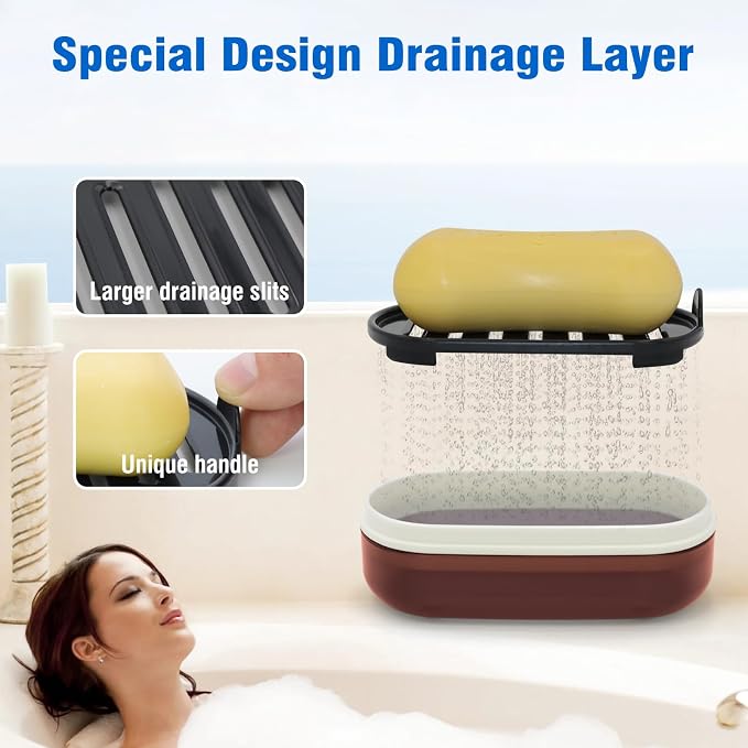 Travel Soap Container, Translucent Visible Soap Box, Travel Soap Holder - Image 4