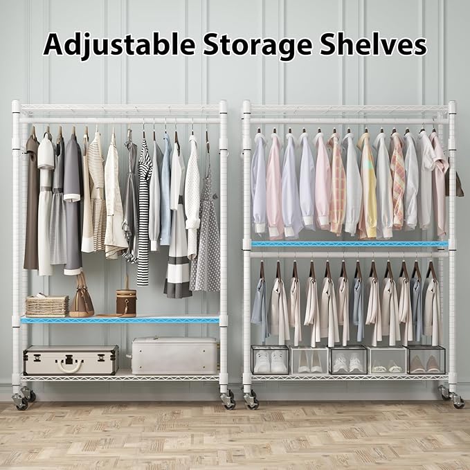 Homdox 3 Tier Heavy Duty Garment Rack - Image 4