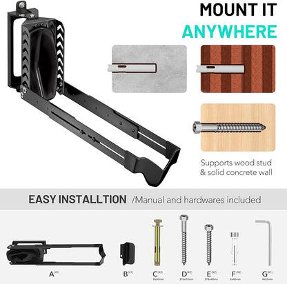 Swivel Bike Rack Wall Mount, Bike Hangers - Image 5