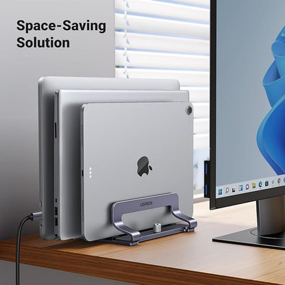 UGREEN 3-Slot Vertical Laptop Stand Holder Desk Compatible - Image 3