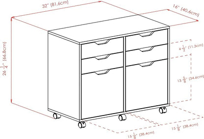 Winsome Halifax Mobile Storage Cabinet - Image 3