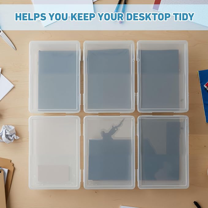 Jetec 6 Pieces Mini Plastic Clear Beads Storage Containers Box - Image 7