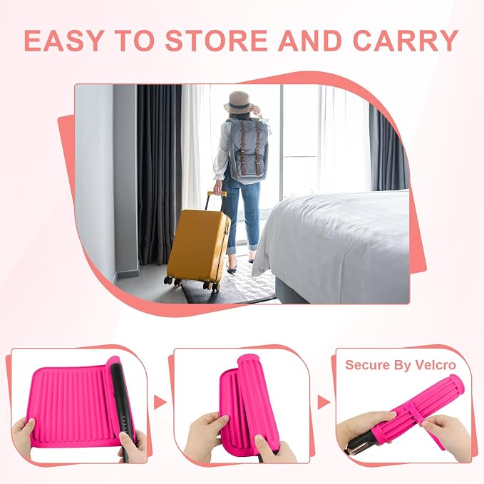 Large Silicone Heat Resistant Mat, Professional Hot Hair Tools Mat - Image 6