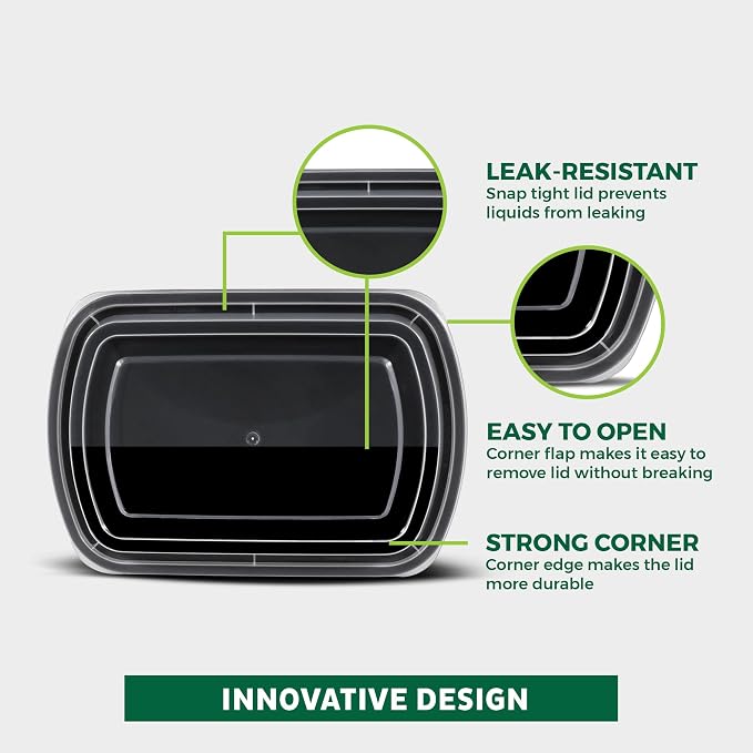 Freshware Meal Prep Containers 1 Compartment - Image 5