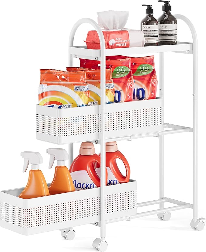 KINGRACK 3-Tier Slim Storage Cart by KINGRACK