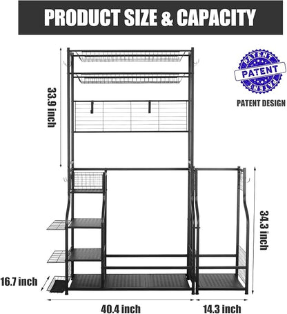 Mythinglogic Golf Bag Storage Garage Organizer, 2 Golf Bags Storage Stand and - Image 13
