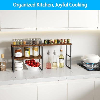 Kitchen Counter Organizer, Countertop Shelf, Adjustable, Stackable | Kitchen - Image 3