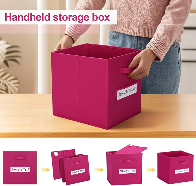 11x11 storage cube bins Foldable Fabric storage cubes - Image 4
