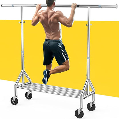 Upgraded 100% Stainless Steel Clothing Rack Load 760LBS, Heavy Duty Clothes by FYBEE