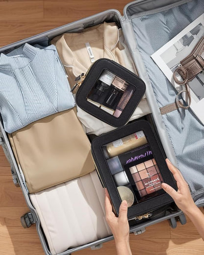 Travel Clear Makeup Bag Set, TSA Approved Cosmetic Bag Case - Image 7