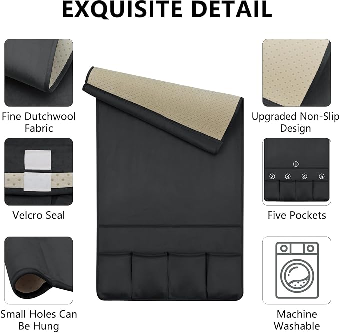 TV Remote Control Holder Couch Caddy, Non-slip Bedside Caddy Organizer - Image 5