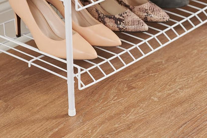 Rubbermaid 4-Tier Wire Shoe Rack, Simple Assemble, Storage Shelf - Image 14