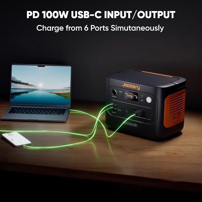 Jackery Explorer 1000 v2 Portable Power Station, 1500W AC/100W USB-C Output - Image 7