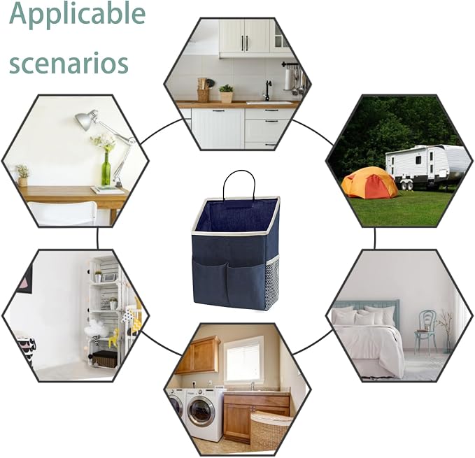 2pcs Wall Hanging Storage Bag, Wall Hanging Organizer Bags - Image 4