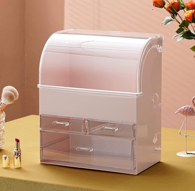 MOOCHI Professional Large Cosmetic Makeup Organizer Bathroom Storage Display - Image 6