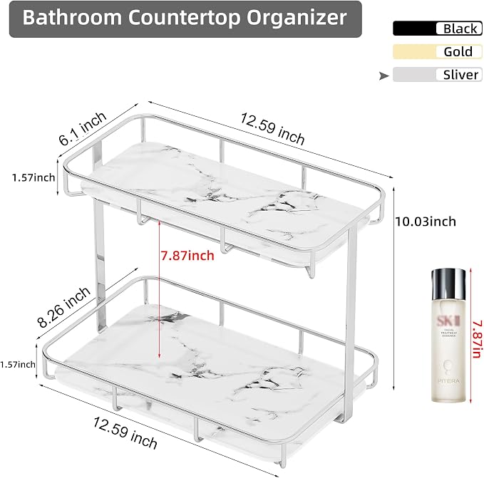 Bathroom Organizer Countertop Perfume Organizer Makeup Organizer Cosmetics - Image 5