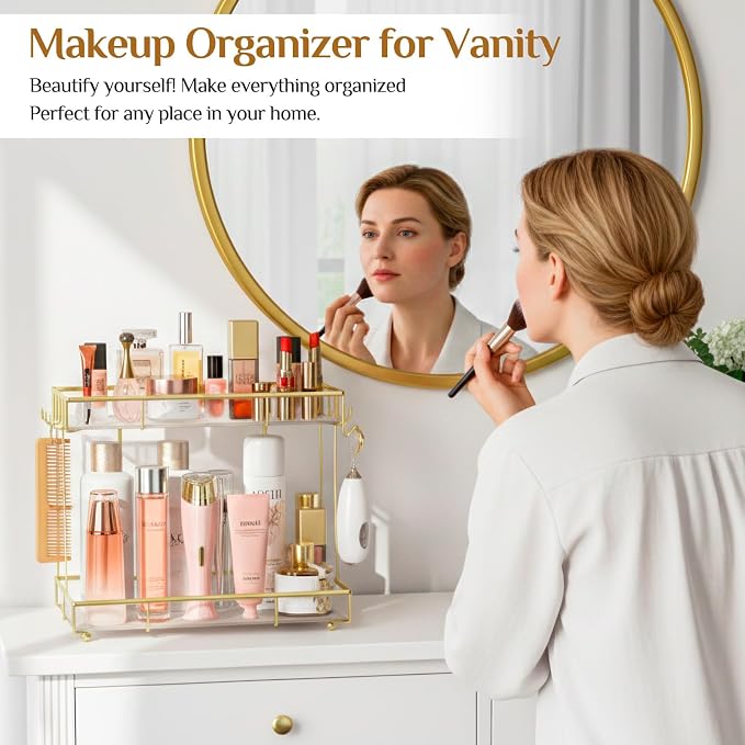 Bathroom Organizer Countertop Perfume Organizer Makeup Organizer Cosmetics - Image 3
