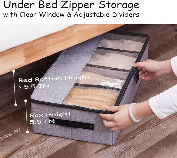 AARAINBOW Foldable Under Bed Clothes Organizer - Image 3