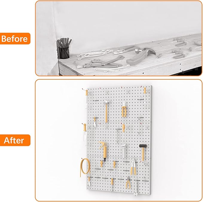 TORACK 3 PCS Metal Pegboard Panels - Image 8