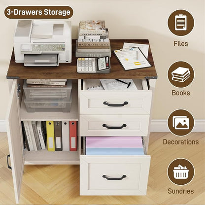 3 Drawers Farmhouse File Cabinet - Image 4