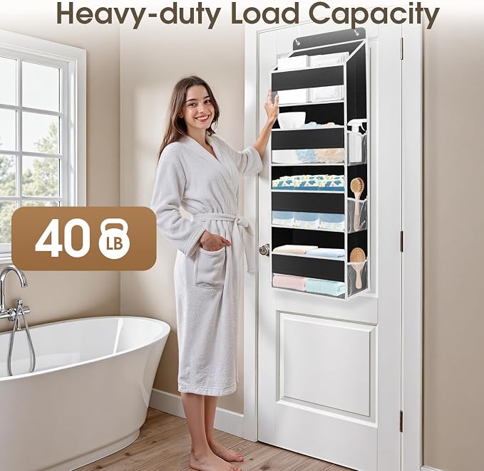 2 Pack Over The Door Organizer, Hanging Storage Organizer - Image 5