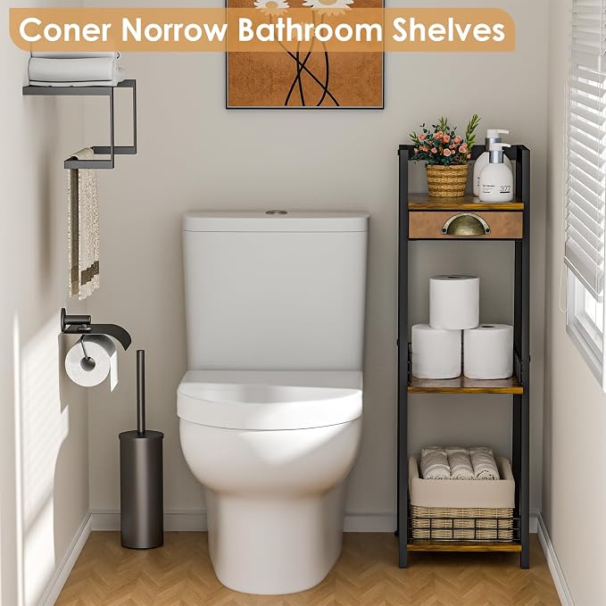 keomaisyto 3-Tier Narrow Bathroom Shelves - Image 4