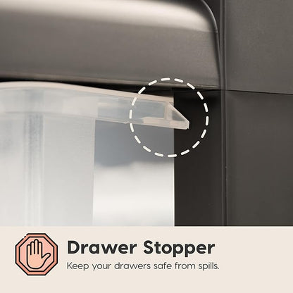 IRIS USA 3-Drawer Slim Narrow Storage Organizer Rolling Cart, school supplies - Image 4