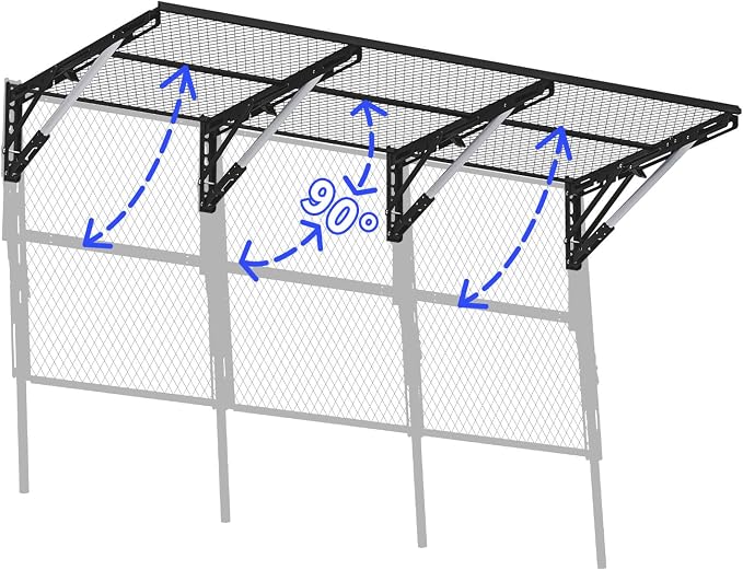 Heavy Duty Foldable Garage Storage Shelves Wall Mounted Metal Rack Unit by Unknown