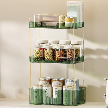Akinbas 3 Tier Bathroom Organizer Countertop Makeup Perfume Tray Skincare - Image 7