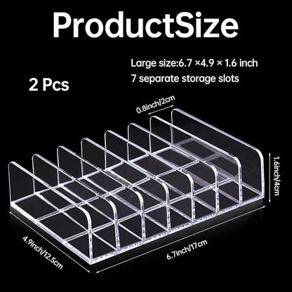 2Pcs Makeup Pallet Organizer, Acrylic Eyeshadow Palette Makeup Organizer - Image 3