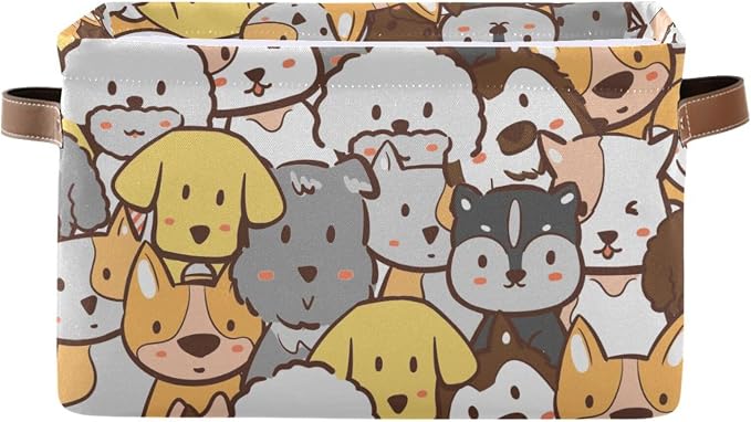 ZAZYXTJ Cute Dog Storage Basket by ZAZYXTJ