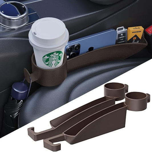 Car Seat Gap Plug with Storage Slot, Auto Gap Filler Organizer with Cup Holder by Unknown