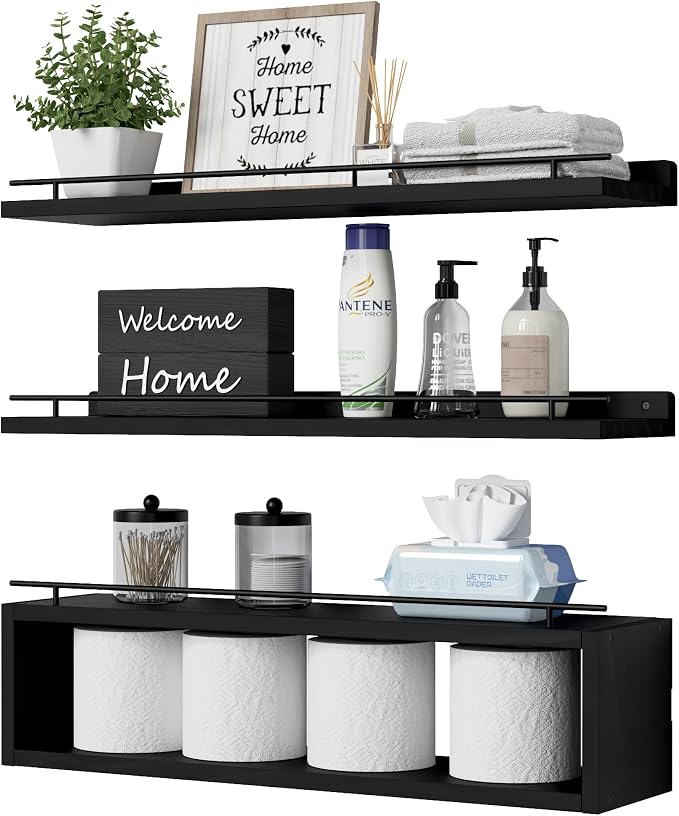 Floating Shelves for Wall 24 inch by WOPITUESOfficial
