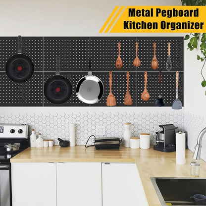 PBHEPJ 8 Pcs Metal Pegboard Panels, Heavy Duty Peg Boards - Image 6