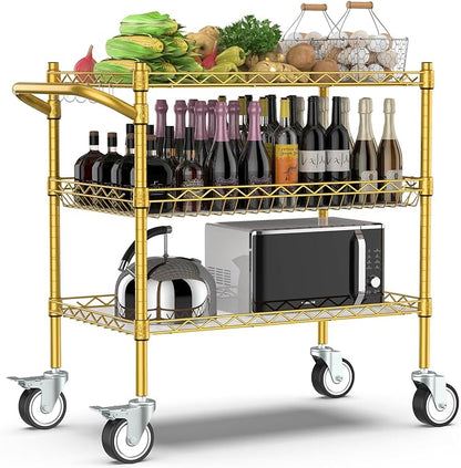 Leteuke 3 Tier Rolling Carts by Leteuke