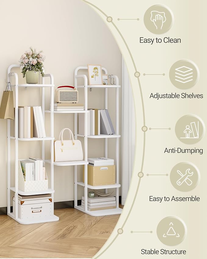 Hzuaneri 6 Tiers Vertical Shoe Rack, Narrow Shoe Tower, Tall Shoes Shelf - Image 7