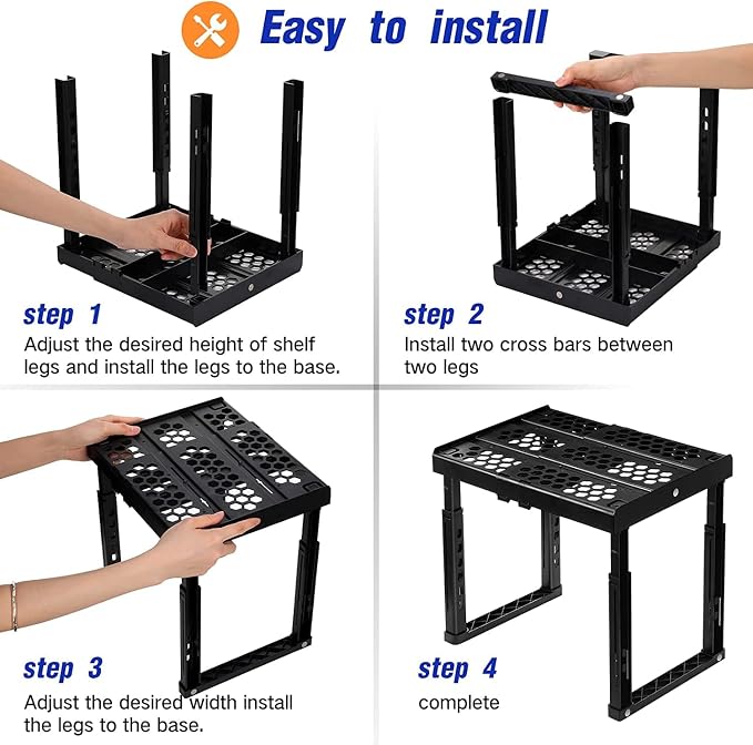 Locker Organizer Shelf， Adjustable Width and Height, Ideal Locker - Image 6