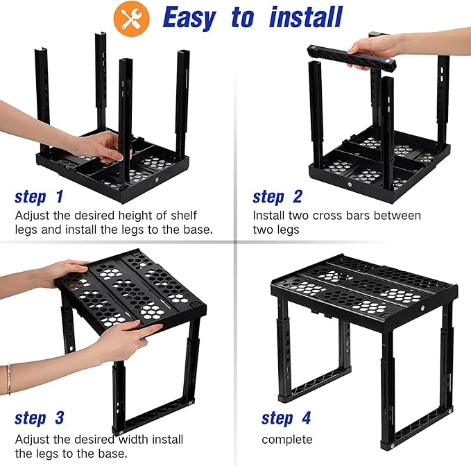 Locker Organizer Shelf， Adjustable Width and Height, Ideal Locker Shelf - Image 5