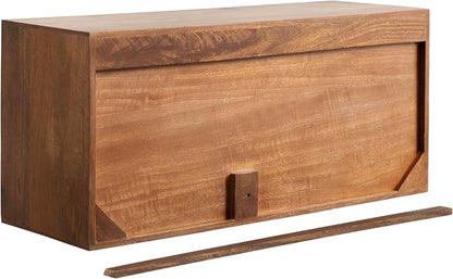 Kate and Laurel Ranier Modern Wooden Two-Door Wall Cabinet, Walnut Brown - Image 7