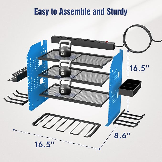 Heavy Duty Power Tool Organizer Wall Mount - Image 5