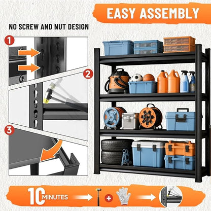 Garage Shelving, Heavy Duty Storage Shelves, Adjustable Boltless Units | Metal - Image 5