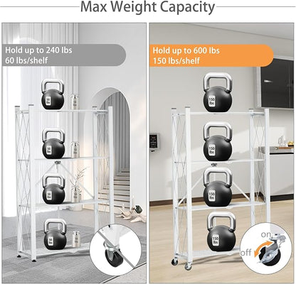 4 Tier Foldable Storage Shelf - Image 5