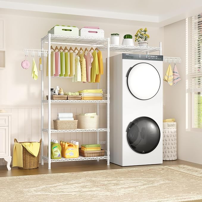 Ulif U5 Over the Washer and Dryer Storage Shelf, Laundry Room Space Saver - Image 6