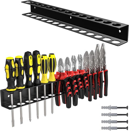 Screwdriver Plier Organizer Wall Mount, Screwdriver Rack, Metal Plier Holder by JSYONII