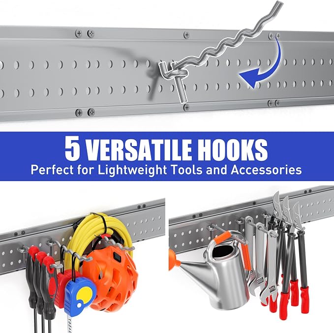 Garage Tool Organizer Wall Mount 96 inches - Image 6